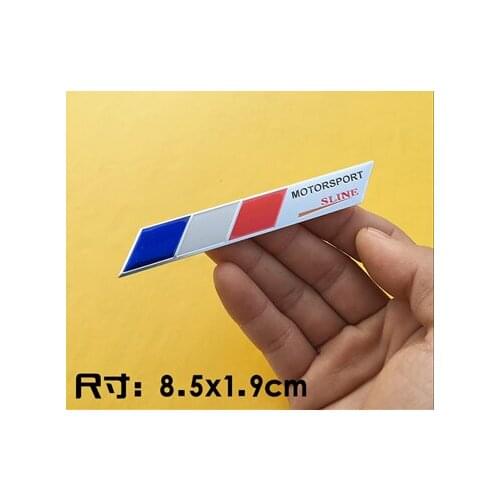 French Flag Auto Body Side Trunk Decal Sticker Badge Emblem Motorcycle Car Accessories