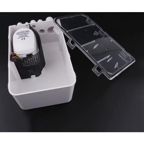 750GPH Multi Port Marine Boat Shower Sump Pump Drain Kit System DC 12V For Boat Marine Yacht RV Truck Trailer 47.5 L/min