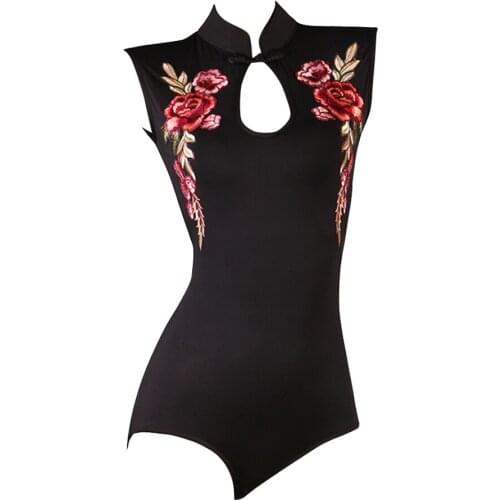 2020 new latin dance jumpsuit sleeveless national standard dance top gym suit yoga suit