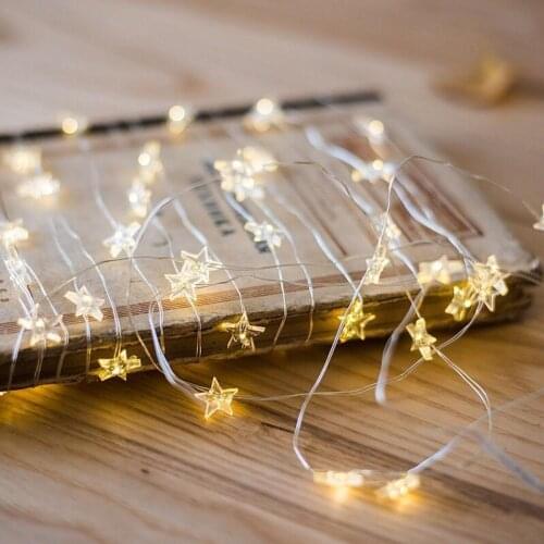 New Copper Wire Star Lights Creative Bottle Decoration Lights With Mini Silver Wire Christmas Decoration String Lights