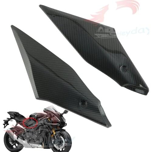 Gas Tank Side Trim Cover Panel Fairing Carbon Fiber For Yamaha R1 YZF 2015 2016 2017