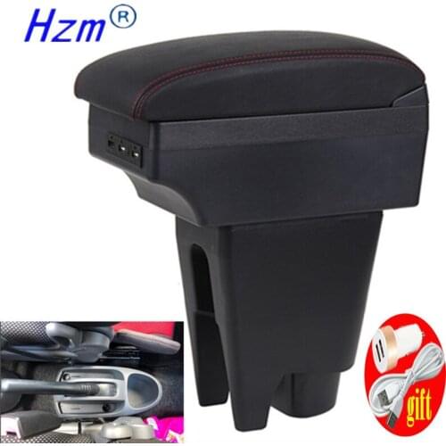For Toyota Aygo BJ Armrest Interior Parts special Retrofit parts Car Armrest Center Storage box USB LED