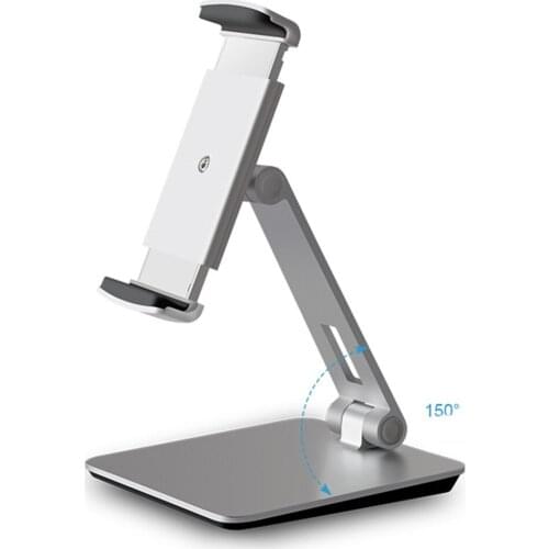 Smartphone & Tablet Stand, Aluminum Desk Mount Holder For 7-10 Inch smartphone