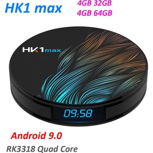 10pcs Smart TV BOX HK1 MAX Android 10.0 4GB 32GB 64GB RK3318 Quad core 2.4G/5G Dual Wifi BT 4.0 USB 3.0 4K HD Media Player