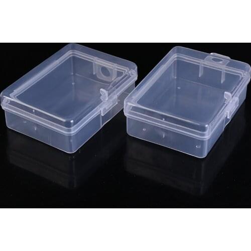 5Pcs Rectangle Clear Storage Jewelry Box Plastic Earplugs Bead Jewelry Rectangle Box Case Container
