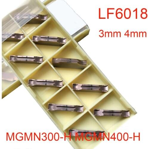 MGMN300-H LF6018 MGMN400-H LF6018 CNC Grooving Carbide Insert MGMN 3mm 4mm Turning Tools lathe Cutting tool For Stainless Steel