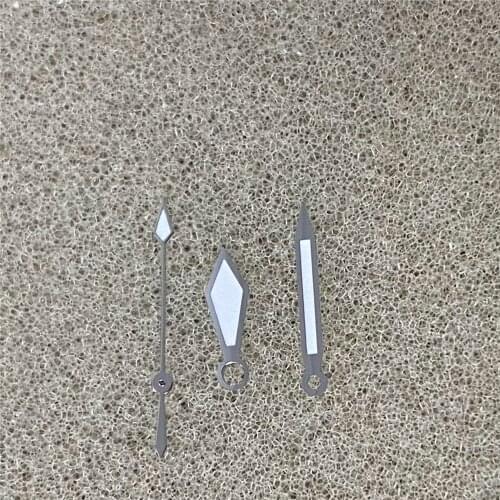 Watch Parts Silver Cathedral hands Green Luminous Pointer for Assembling NH35/NH36 Movement