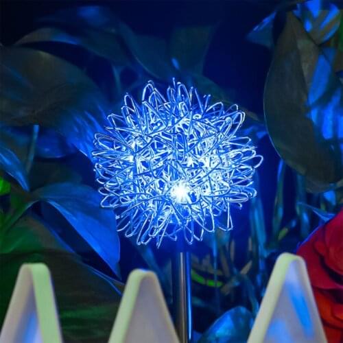 LED Solar Powered Lamp LED Solar Light Outdoors Garden Lawn Lamp Outdoor Waterproof Holiday Solar Garden Dandelion Light