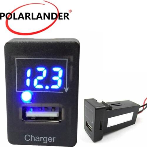 Only For Mazda 5V 2.1A USB Interface Socket Car Charger LED light Adapter Socket Dashboard