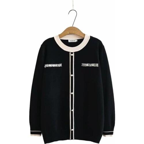 Plus size O neck knitted women loose sweaters 2021 new autumn winter causal ladies solid black white sweater female tops