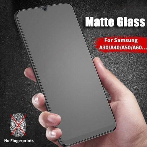 No fingerprint Matte Glass for samsung galaxy A51 A71 A81 A01 A10 A20 A30 A40 A50 A70 s Screen Protector Frosted Tempered Glass