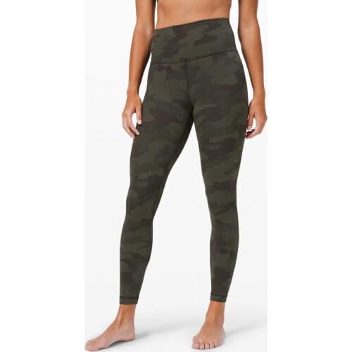 Women Camo Gym Leggings High Waist Naked-feel Sports Pants Green Camouflage Athletic Fitness Squatproof Sportswear Yoga Tights