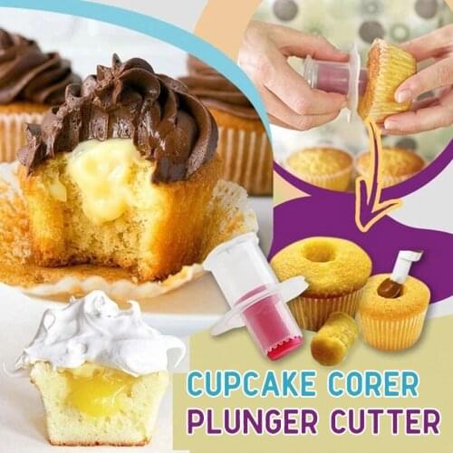 1/4/6pcs Cupcake Corer Plunger Cutter Muffin Cake Hole Digger DIY Cup Cake Cored Device Muffin Cup Cake Decoration Tool TS2