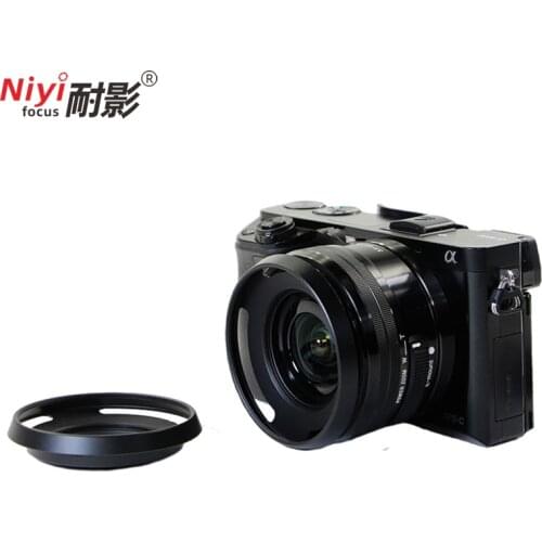 2pcs 40.5mm Ultra lens hood for s&ny a5100 a5000 a6000 16-50mm E16-50mm F3.5-5.6 OSS Lens SLR hood