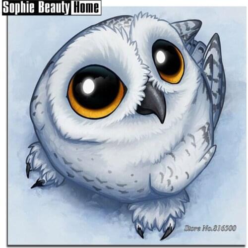 5D Diy Diamond Painting Animal Cute Owl Diamond Embroidery Sale Pattern Rhinestones Full Diamond Mosaic Home Decor Gift 187139