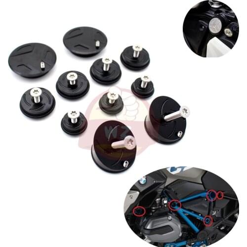 Motorcycle accessories frame hole cover plug decoration For BMW R 1200GS R 1200 GS R1200GS LC Adventure 2013- 2017