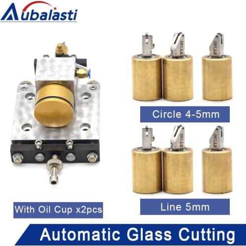 Aubalasti Full Automatic Glass Cutting Machine Double Column Cutter Box With Oil Cup CNC Cutter Box