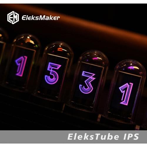 RGB Nixie Tube Clock Digital Watch Desk Clock Light Luxury Nixie Electronic Desktop Clocks Bedside Home Decoration Gift Ideas