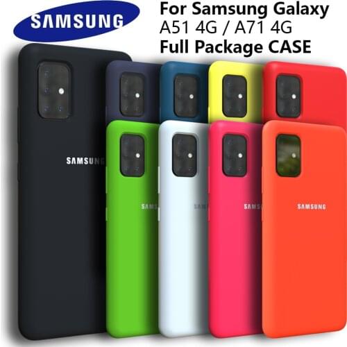 For Samsung Galaxy A51 4G A71 4G Case High Quality Soft Silicone Cover Samsung Galaxy a71 4G a51 4G Protector Shell With Logo