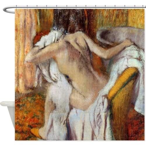 Edgar Degas After The Bath Shower Curtain Decorative Polyester