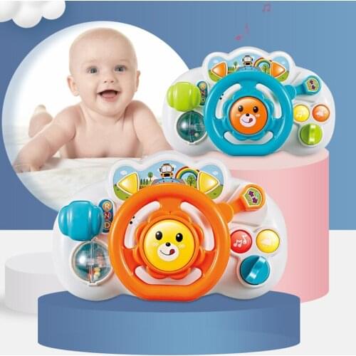 Toy car Wheel Kids Baby Interactive toys Children Steering Wheel with Light Sound Baby Musical Early Education Toys Gift 1 2 3