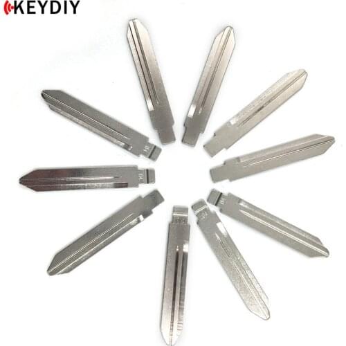 KEYDIY 10 pcs Metal Blank Uncut FlipKD/JMD/VVDI Remote Replacement Key Blade 04# for Chrysler Jeep Dodge