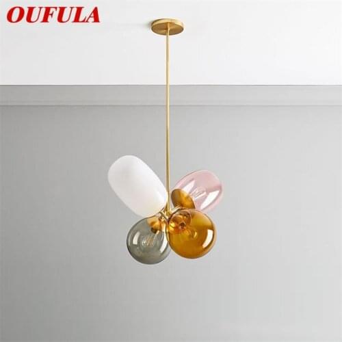 OUFULA Nordic Creative Pendant Light Modern Balloon Shade LED Lamps Fixtures for Home Children Decoration