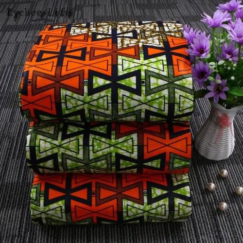 Lychee Life 1Yard 100% Cotton Wax African Print Fabric Ankara African Batik Patchwork Fabric for Clothes Diy Sewing Accessories