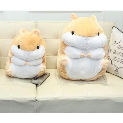 Lovely cartoon yellow hamster doll ,soft plush toy,throw pillow home decoration birthday gift h2840