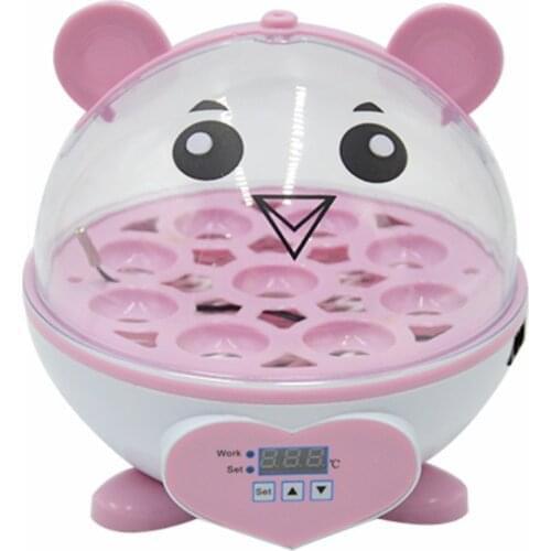 Mini 9 Eggs Incubator Intelligent Brooder Manual Egg Turning Chicken Duck Quail Birds Egg Incubator Poultry Hatchery Machine