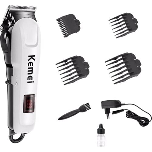 Men Electric LCD Hair Clipper Trimmer Haircut Machine Barber Shop Shaver EU Barber Shop Hair Clipper Electric Cutting Machine