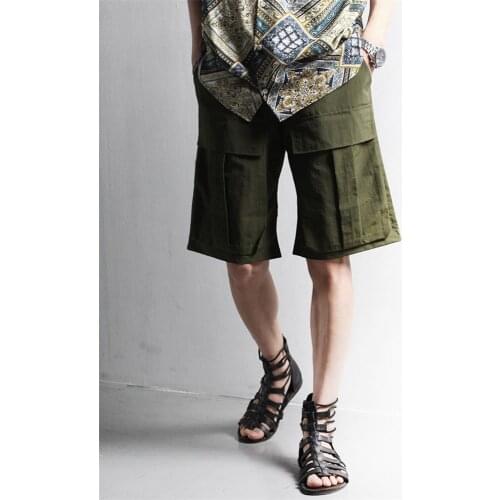 Mens Summer Shorts New Trend hip hop comfortable casual pants large Pocket Shorts Medium pants mens large shorts