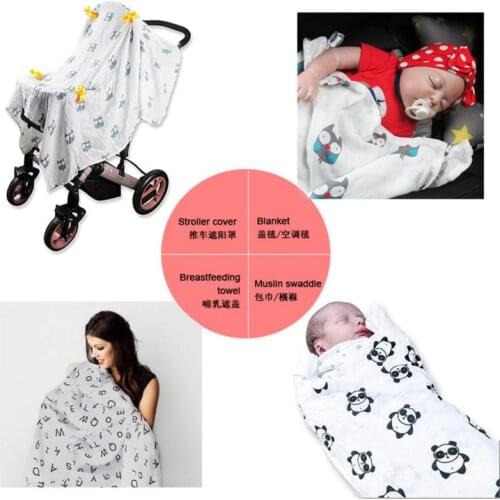 Newborn Soft Cotton Baby Blanket Muslin 2-layer Bamboo Fiber Gauze Cotton Super Soft Baby Bath Towel Newborn Child Blanket