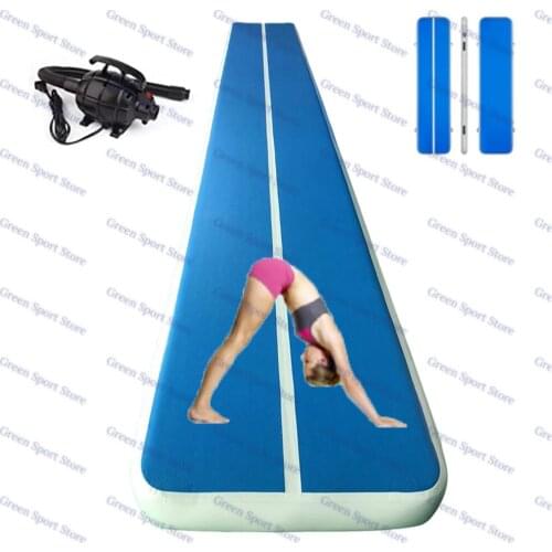 Big Size Inflatable Airtrack With Free Pump (6m 7m 8m)*2m*0.2m Gym Mat For Training DWF Tumbling Track Mats/6M Air Floor/Bouncer