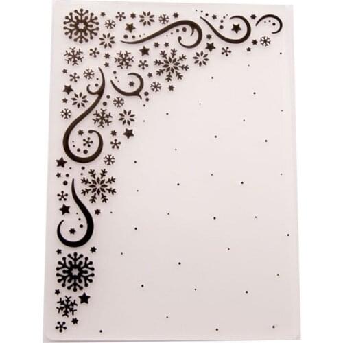 2021 New Plastic Embossing Folder Template DIY Scrapbook Photo Album Card Making Decoration Crafts Snowflake