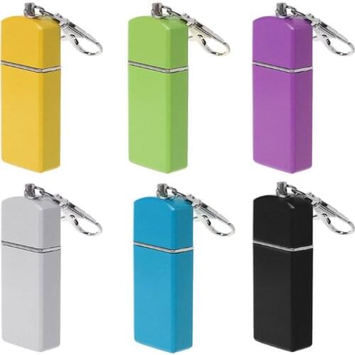 New Design Portable Mini Pocket Ashtray Windproof Cases Key-chain Outdoor Smoking Accessory For Sale