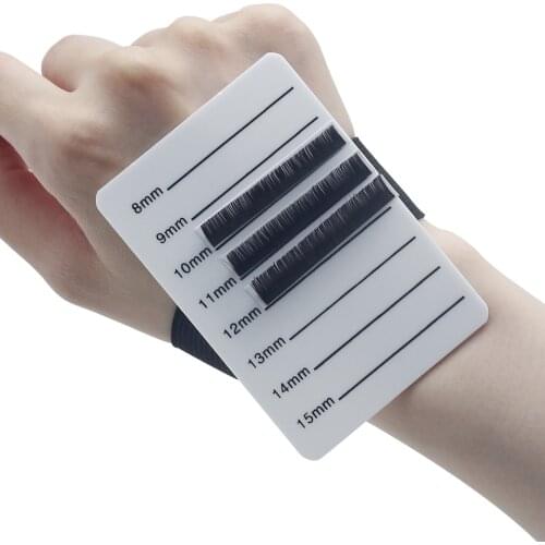 THINKSHOW Eyelash Holder Pads All Sizes Lashes Stand Acrylic Eyelash Extension Display Pallet with Hand Bandage Makeup Tools