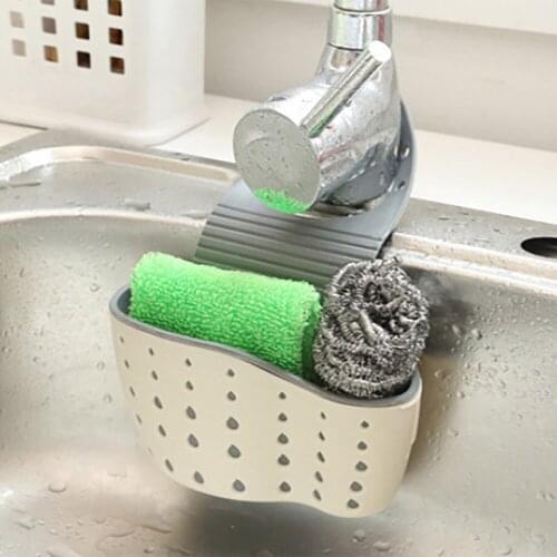 Kitchen Hanging Drying Rack Suction Cup Sink Shelf Soap Sponge Holder Rack Kitchen Sucker Storage Tool Scrubbers Soap Storage
