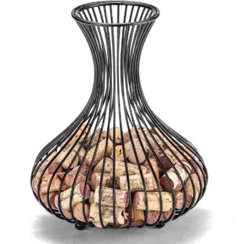 Hot Nordic Wine Stopper Storage Basket Container Home Bar Decor Cage Rack Resin Crafts Home Accessorie