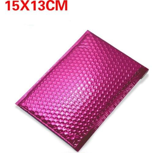 Bubble Buffer Self Adhesive Seal Bags PE Waterproof Plastic Cellophane Bags Gifts Bag Candy Pouch Jewelry Packaging 50pc 15*13cm