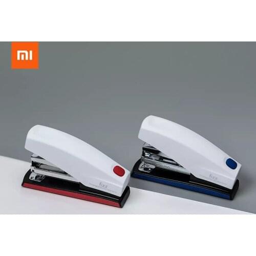 Youpin Save Stapler One Finger Press Binding Button Pop-up Card Slot Spinning Staple Board for Office School 5colors