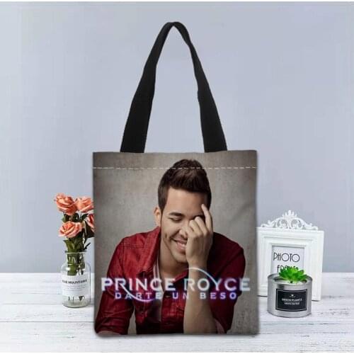 Prince Royce Handbag Foldable Shopping Bag Reusable Eco Large Unisex Canvas Fabric Shoulder Bags Tote Grocery Cloth Pouch 1214