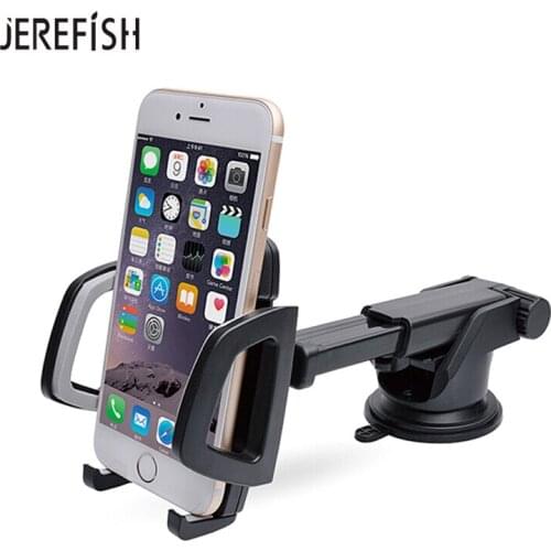 JEREFISH Universal Windshield Car Phone Stand Support Suction Cup Stent Mount Window Stick Smartphone Cell Mobile Phone Holder