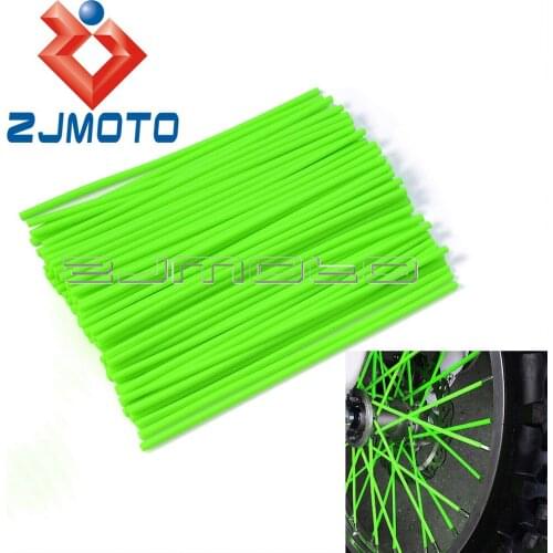Universal Motorcycle Wheel Rim Spoke Skin Cover For Honda Yamaha Kawasaki Motocross Dirtbike Spoke Wraps Enduro Off Road