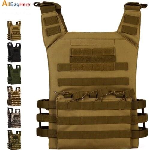 Waterproof Tactical Vest Camouflage Military Pouches MOLLE Adjustable Armor Outdoor Hunting Training Fishing CS Amphibious Vests