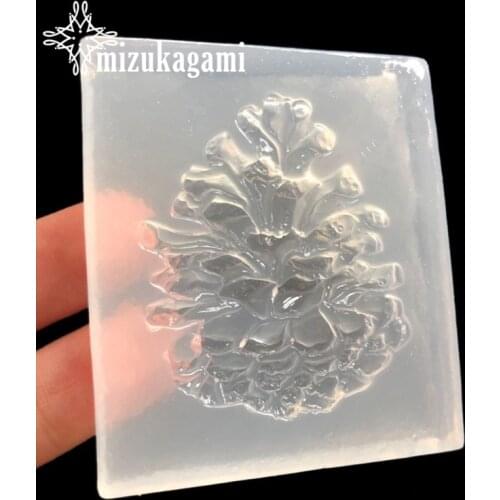 UV Resin Jewelry Liquid Silicone Mold Pine Cone Resin Charms Pendant Molds For DIY Intersperse Decorate Making Jewelry Mold