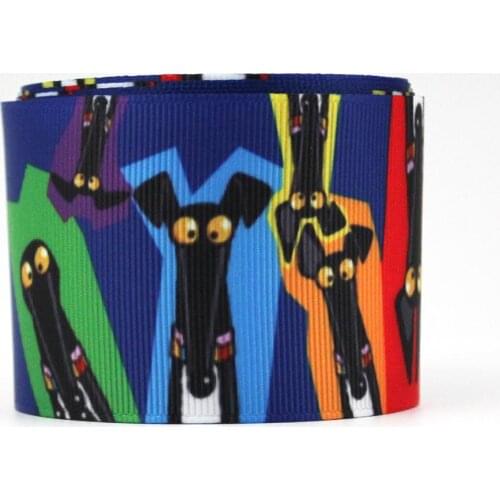 Dog Ribbon Groagrain Wedding Party Decoration Ribbon Printed Brithday Gift22mm 25mm 38mm 57mm 75mm