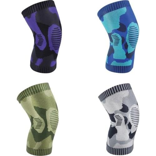 1pc Knee Pad Anti-slip Compression Breathable Knitted Leg Support Protector Outdoor Accessories