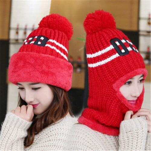 1pcs Hat Female Winter Caps Hats For Women Devil Horns Ear Cute Crochet Braided Knit Beanies Hat Warm Cap Hat Bonnet Homme Gorro