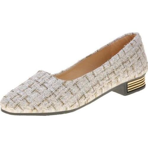 2021 Summer Elegant Women Pumps Comfy Loafers Fashion Ladies Low Square Heel Mujer Office Dress Shoes Light Soft Footwear